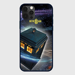 Чехол для iPhone 12 Pro Max Police Box, цвет: 3D-черный