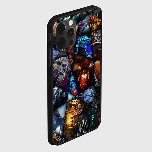 Чехол iPhone 12 Pro Max Dota 2: All Pick / 3D-Черный – фото 2