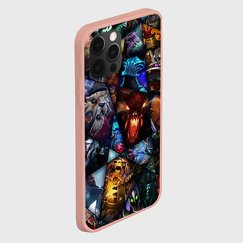 Чехол iPhone 12 Pro Max Dota 2: All Pick / 3D-Светло-розовый – фото 2