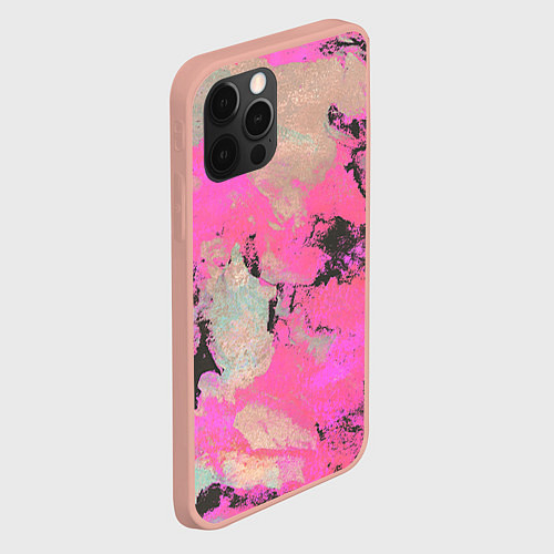 Чехол iPhone 12 Pro Max Краска / 3D-Светло-розовый – фото 2