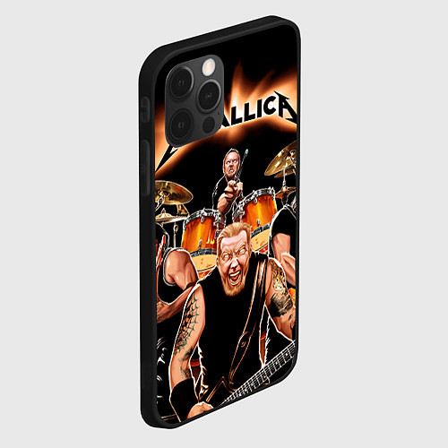 Чехол iPhone 12 Pro Max Metallica Band / 3D-Черный – фото 2