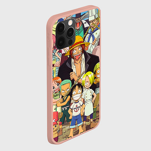 Чехол iPhone 12 Pro Max One Piece / 3D-Светло-розовый – фото 2