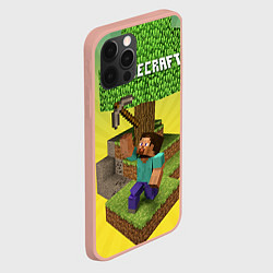 Чехол для iPhone 12 Pro Max Minecraft Tree, цвет: 3D-светло-розовый — фото 2