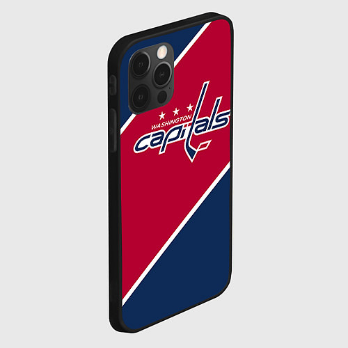 Чехол iPhone 12 Pro Max Washington capitals / 3D-Черный – фото 2