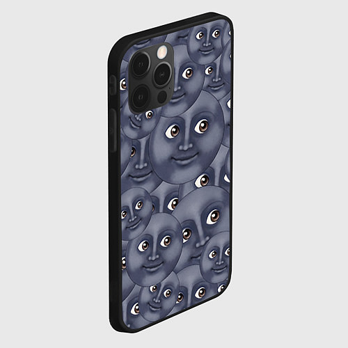 Чехол iPhone 12 Pro Max Эмодзи / 3D-Черный – фото 2