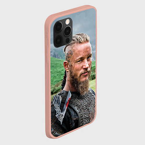 Чехол iPhone 12 Pro Max Рагнар Лодброк / 3D-Светло-розовый – фото 2