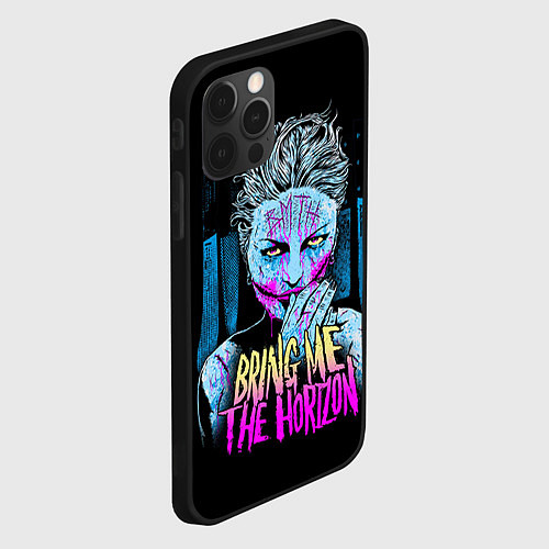 Чехол iPhone 12 Pro Max BMTH: Acid Girl / 3D-Черный – фото 2