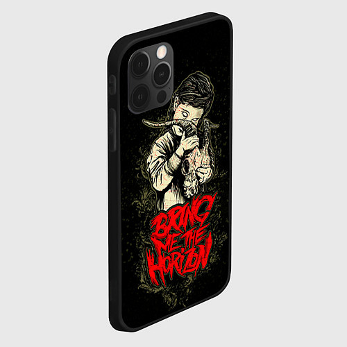 Чехол iPhone 12 Pro Max Bring Me The Horizon / 3D-Черный – фото 2