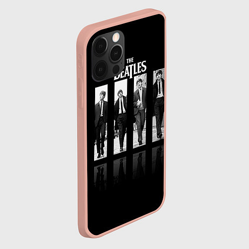 Чехол iPhone 12 Pro Max The Beatles: Man's / 3D-Светло-розовый – фото 2