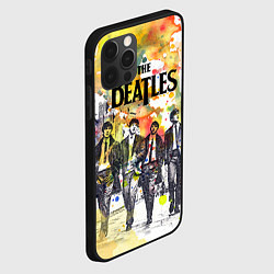 Чехол для iPhone 12 Pro Max The Beatles: Colour Spray, цвет: 3D-черный — фото 2