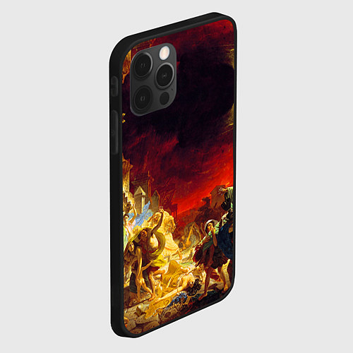 Чехол iPhone 12 Pro Max Брюллов Последний день Помпеи / 3D-Черный – фото 2