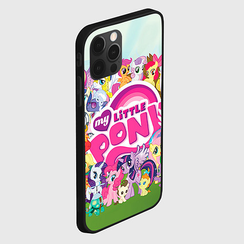 Чехол iPhone 12 Pro Max My Little Pony / 3D-Черный – фото 2