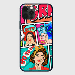 Чехол для iPhone 12 Pro Max POP ART, цвет: 3D-черный