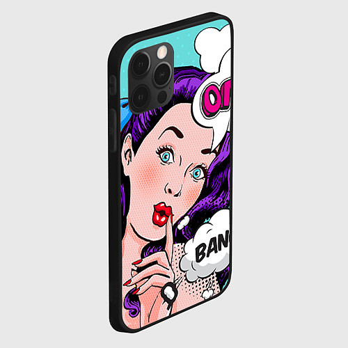 Чехол iPhone 12 Pro Max PO ART / 3D-Черный – фото 2