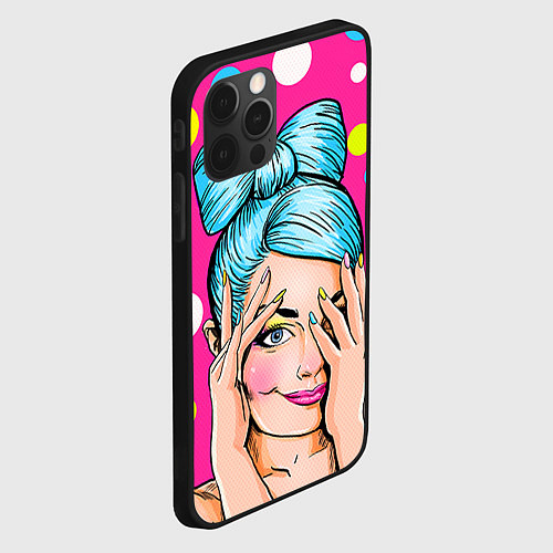 Чехол iPhone 12 Pro Max POP ART / 3D-Черный – фото 2