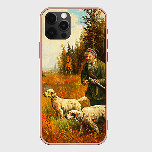 Чехол iPhone 12 Pro Max Охота на утку / 3D-Светло-розовый – фото 1