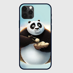 Чехол для iPhone 12 Pro Max Кунг фу панда, цвет: 3D-черный