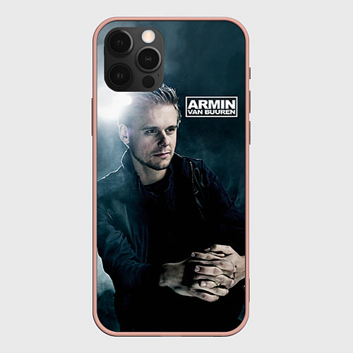 Чехол iPhone 12 Pro Max Armin Van Buuren / 3D-Светло-розовый – фото 1