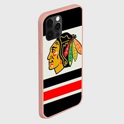 Чехол для iPhone 12 Pro Max Chicago Blackhawks, цвет: 3D-светло-розовый — фото 2