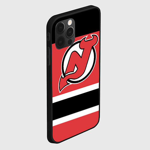 Чехол iPhone 12 Pro Max New Jersey Devils / 3D-Черный – фото 2