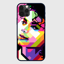 Чехол для iPhone 12 Pro Max Michael Jackson Art, цвет: 3D-черный