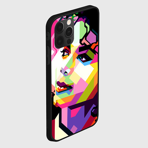 Чехол iPhone 12 Pro Max Michael Jackson Art / 3D-Черный – фото 2