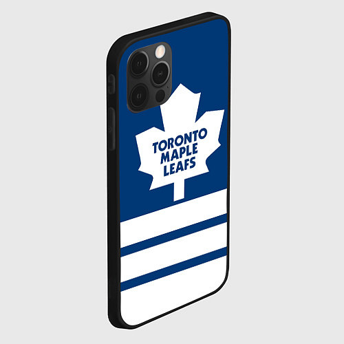 Чехол iPhone 12 Pro Max Toronto Maple Leafs / 3D-Черный – фото 2