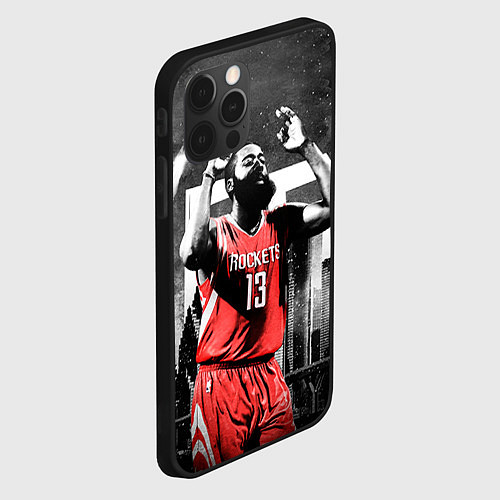 Чехол iPhone 12 Pro Max Баскетболист NBA / 3D-Черный – фото 2