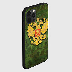 Чехол для iPhone 12 Pro Max Герб на камуфляже, цвет: 3D-черный — фото 2