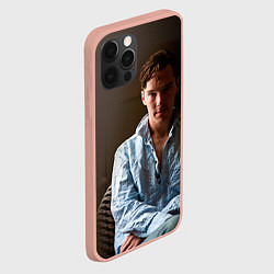 Чехол для iPhone 12 Pro Max Бенедикт Камбербэтч, цвет: 3D-светло-розовый — фото 2