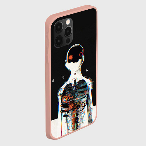 Чехол iPhone 12 Pro Max Three Days Grace: Skeleton / 3D-Светло-розовый – фото 2