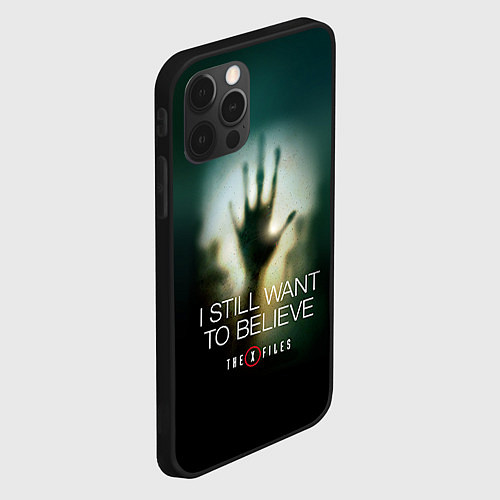 Чехол iPhone 12 Pro Max X-files: Alien hand / 3D-Черный – фото 2