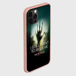 Чехол для iPhone 12 Pro Max X-files: Alien hand, цвет: 3D-светло-розовый — фото 2