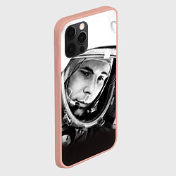 Чехол для iPhone 12 Pro Max Юрий Гагарин, цвет: 3D-светло-розовый — фото 2
