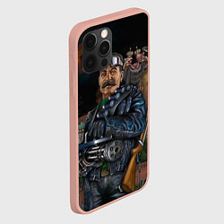 Чехол для iPhone 12 Pro Max Сталин военный, цвет: 3D-светло-розовый — фото 2