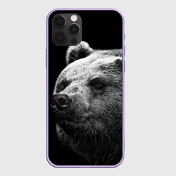 Чехол iPhone 12 Pro Max Черно-белый медведь