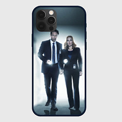 Чехол для iPhone 12 Pro Max Малдер и Скалли, цвет: 3D-черный