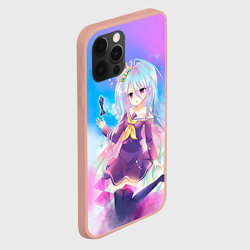 Чехол iPhone 12 Pro Max No Game No Life / 3D-Светло-розовый – фото 2