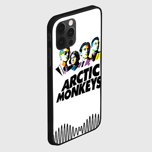 Чехол iPhone 12 Pro Max Arctic Monkeys: Music Wave / 3D-Черный – фото 2