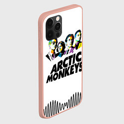Чехол для iPhone 12 Pro Max Arctic Monkeys: Music Wave, цвет: 3D-светло-розовый — фото 2