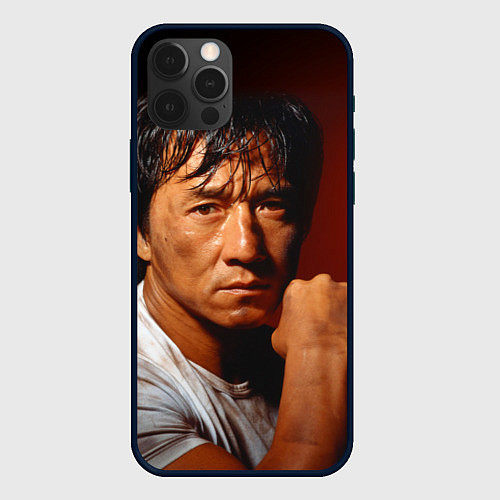 Чехол iPhone 12 Pro Max Джеки Чан / 3D-Черный – фото 1