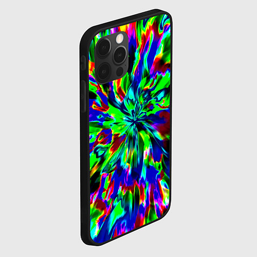 Чехол iPhone 12 Pro Max Оксид красок / 3D-Черный – фото 2