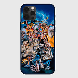 Чехол для iPhone 12 Pro Max Iron Maiden: Skeletons, цвет: 3D-черный