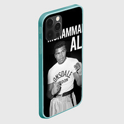 Чехол для iPhone 12 Pro Max Muhammad Ali, цвет: 3D-мятный — фото 2