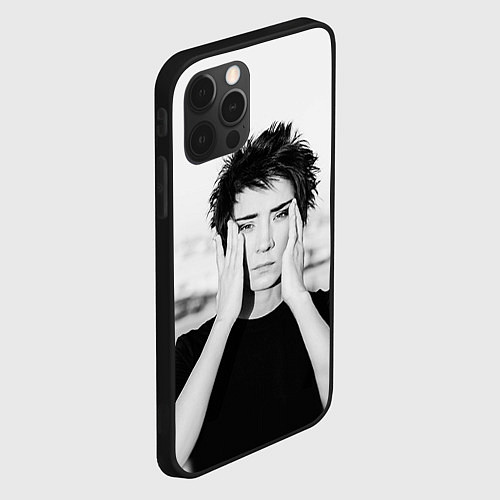Чехол iPhone 12 Pro Max Молодая Земфира / 3D-Черный – фото 2