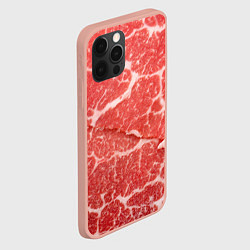 Чехол для iPhone 12 Pro Max Кусок мяса, цвет: 3D-светло-розовый — фото 2