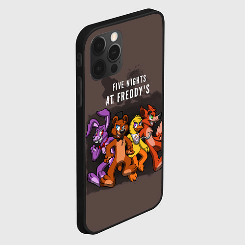 Чехол iPhone 12 Pro Max Five Nights At Freddy's / 3D-Черный – фото 2