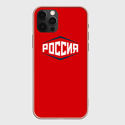 Чехол для iPhone 12 Pro Max Россия, цвет: 3D-светло-розовый