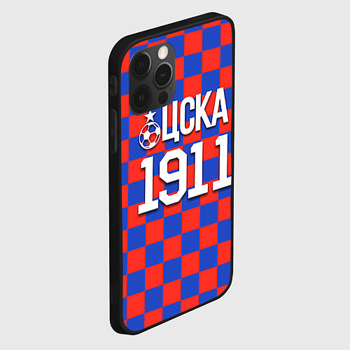 Чехол iPhone 12 Pro Max ЦСКА 1911 / 3D-Черный – фото 2