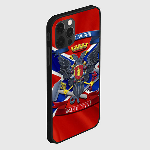 Чехол iPhone 12 Pro Max Новороссия 2 / 3D-Черный – фото 2